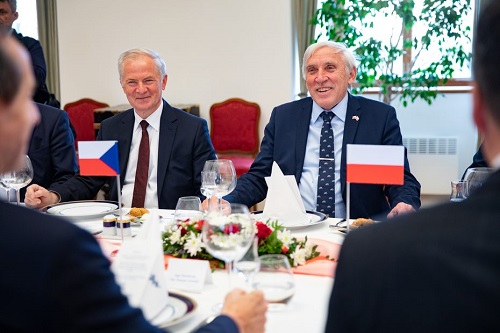 Návštěva polské delegace v čele s maršálkem Tomaszem Grodzkým